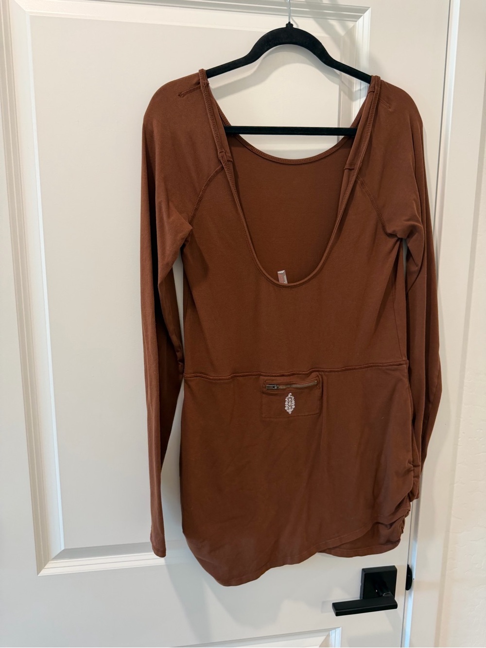 Women’s free people movement Long Sleeve Scoop Neck Top in Brown - Picture 5 of 7
